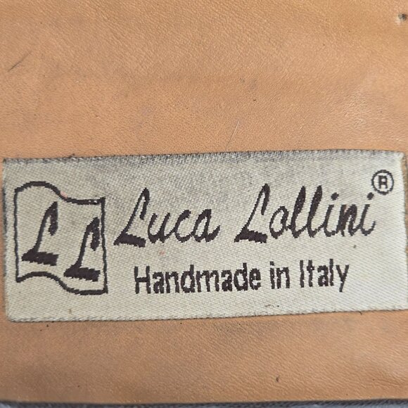 Exotic Crocodile Italian Dress Shoes Luca Lollini Mens 9M Handmade Black Loafers - Picture 4 of 10